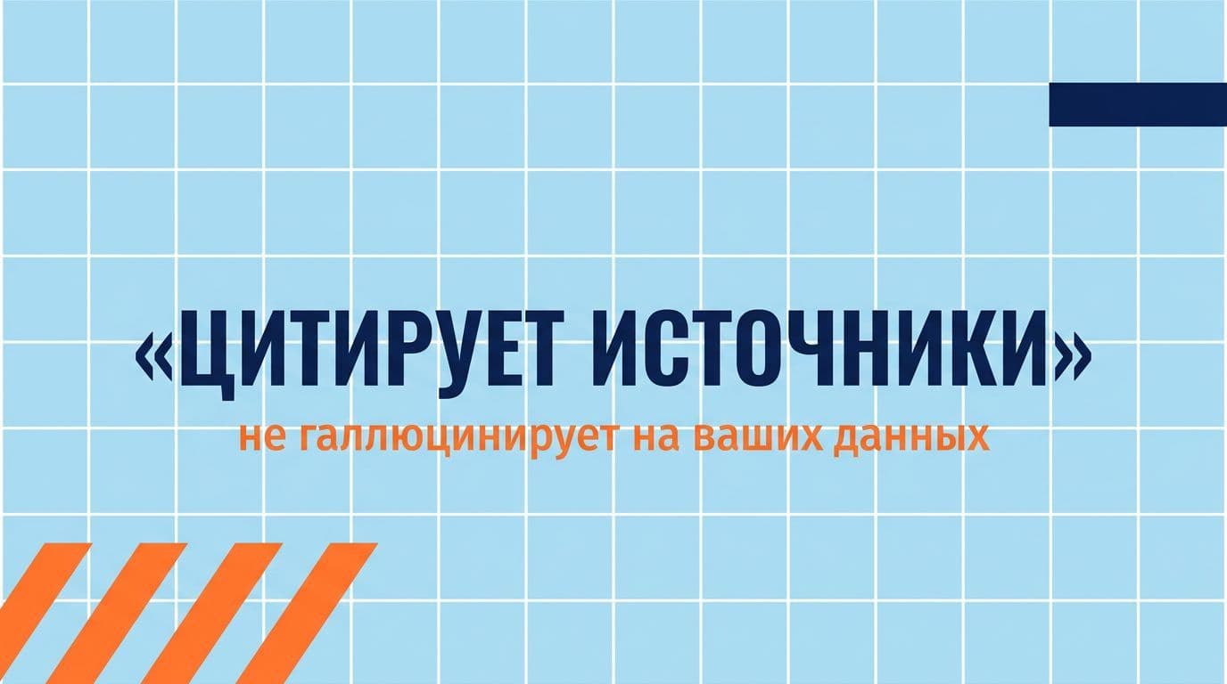 AI-агент с RAG цитирует конкретные документы — не выдумывает ответы из общих знаний