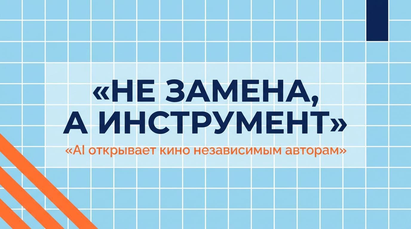 AI не заменяет кинематографистов — он открывает кино независимым авторам без бюджета