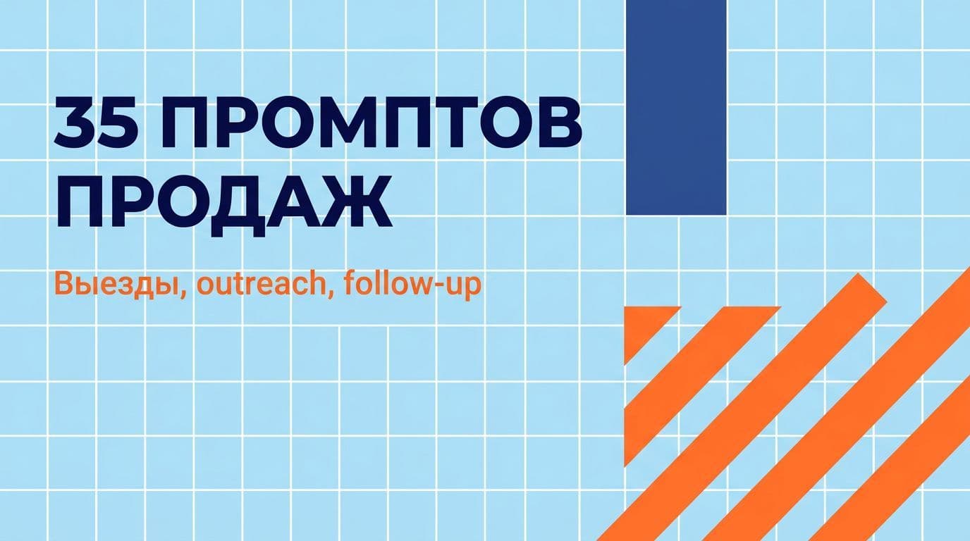 35 промптов для отдела продаж: discovery, outreach, closing