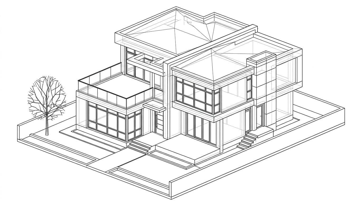 Wireframe в SketchUp — базовая геометрия