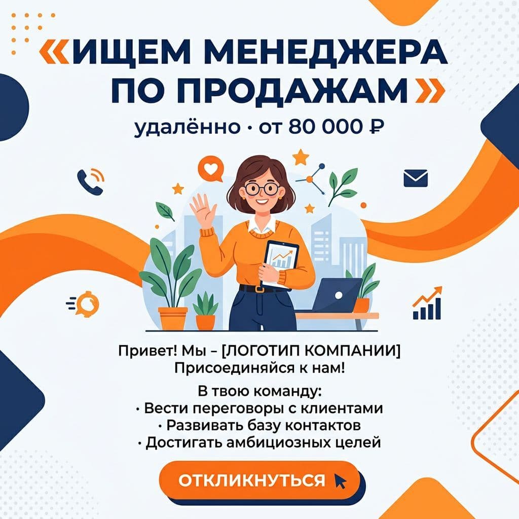Пост о вакансии для соцсетей. СуперИнтеллект, nano-banana-2.