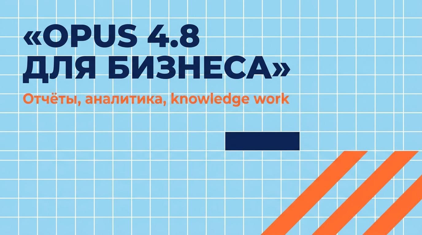 Claude Opus 4.8 для бизнеса: отчёты, аналитика, knowledge work