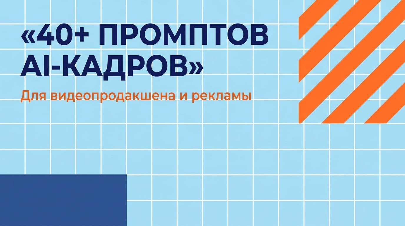 40+ промптов для AI-кадров в видеопродакшене