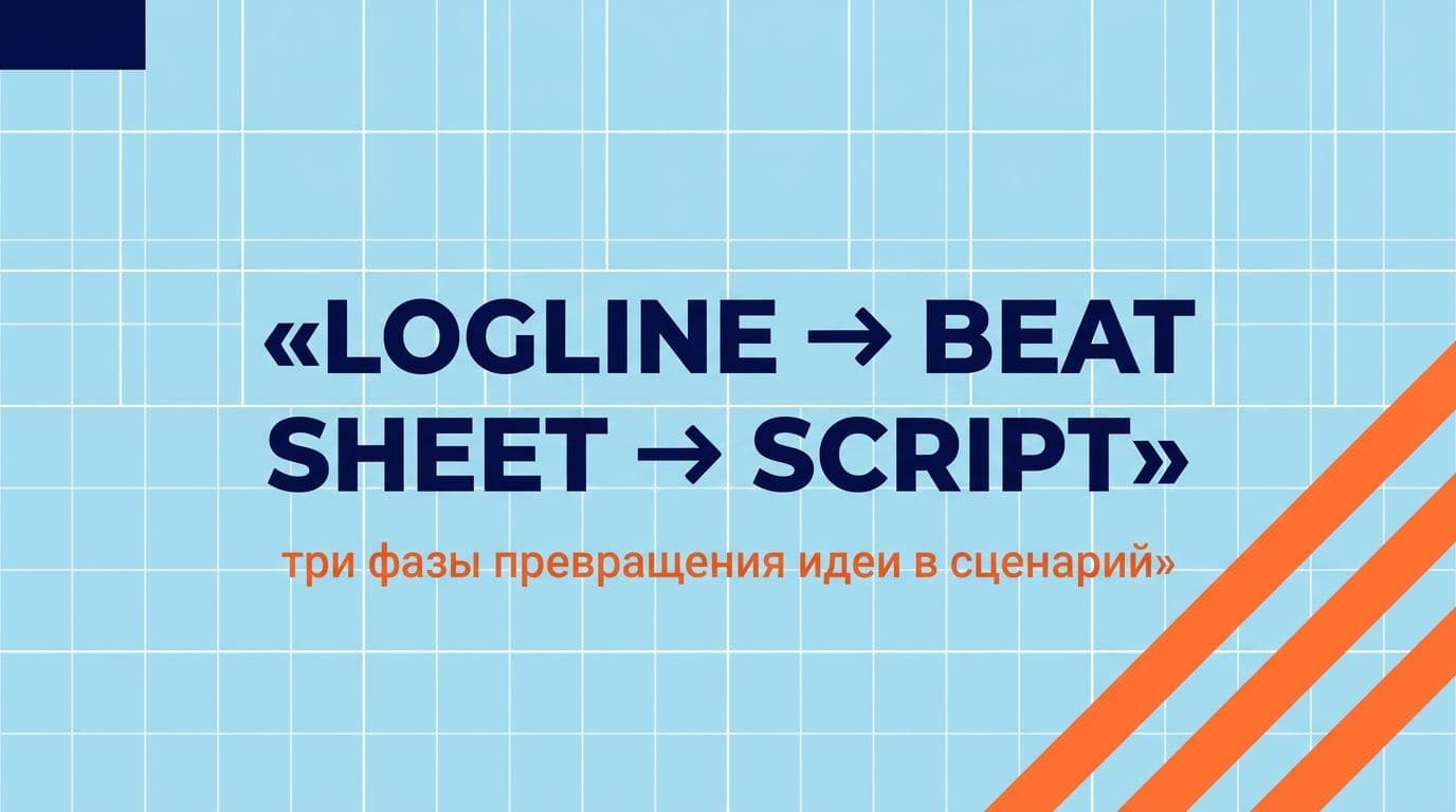 Три фазы превращения идеи в сценарий: логлайн → beat sheet → готовый текст
