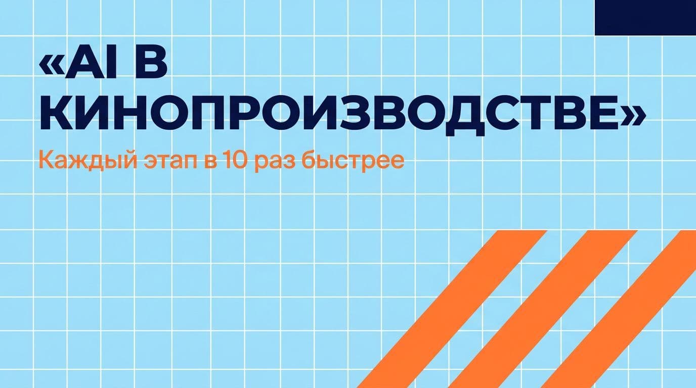 AI в кинопроизводстве: как нейросети ускоряют каждый этап в 10 раз