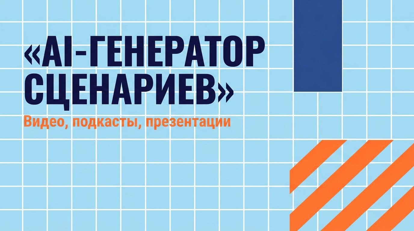 AI-генератор сценариев: видео, подкасты, презентации