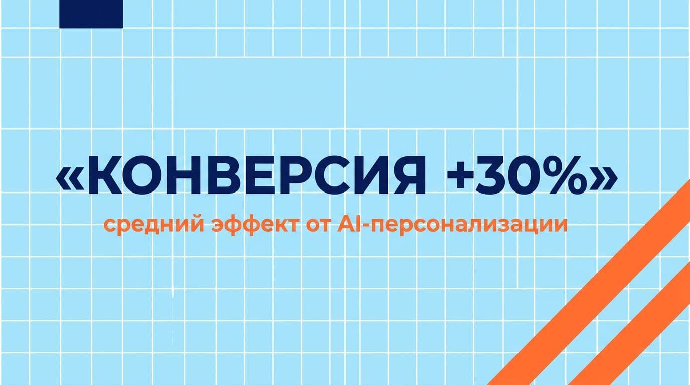 Конверсия в e-com растёт в среднем на 15-30% при внедрении AI-персонализации