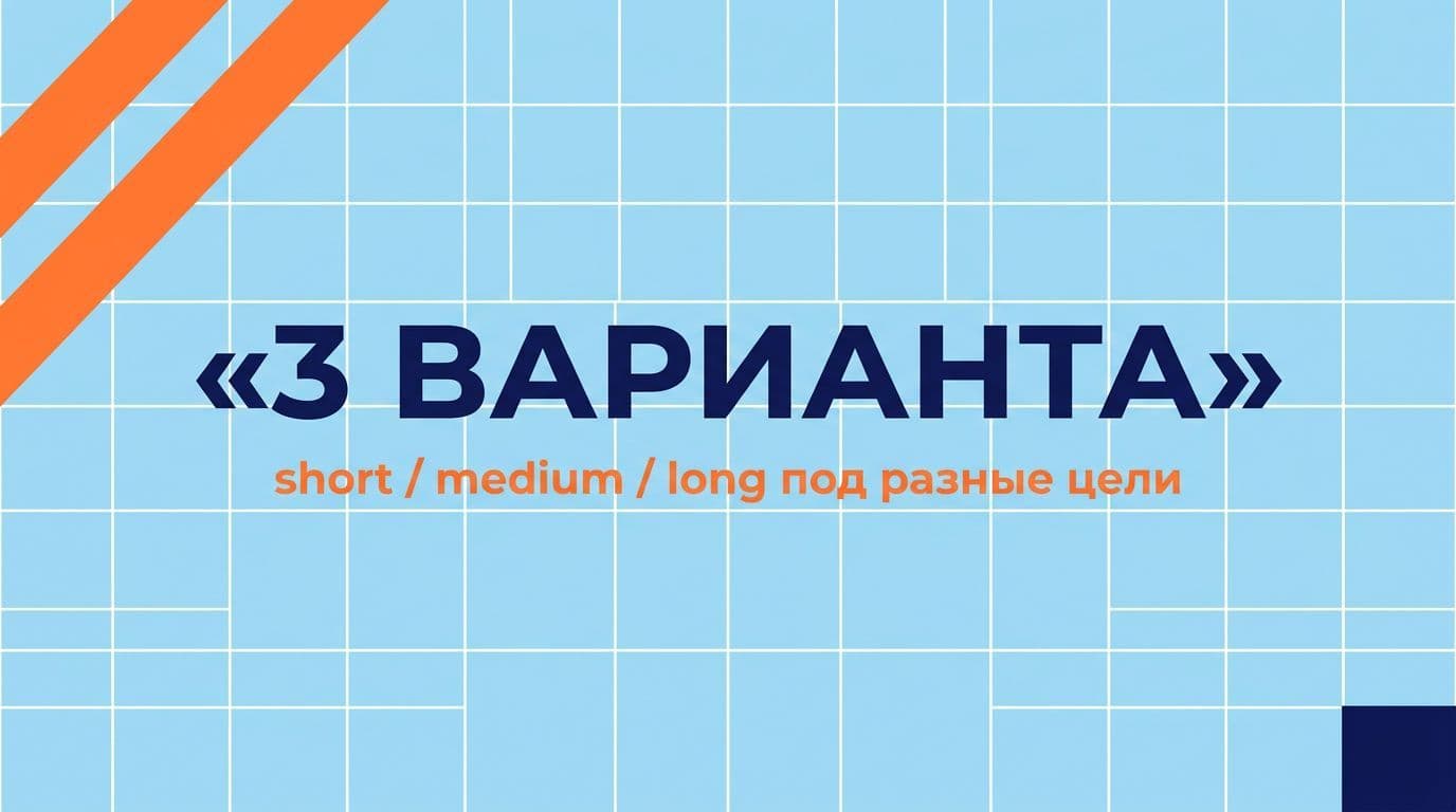 Хорошая компания имеет 3 версии bio — короткую, среднюю и длинную — под разные контексты