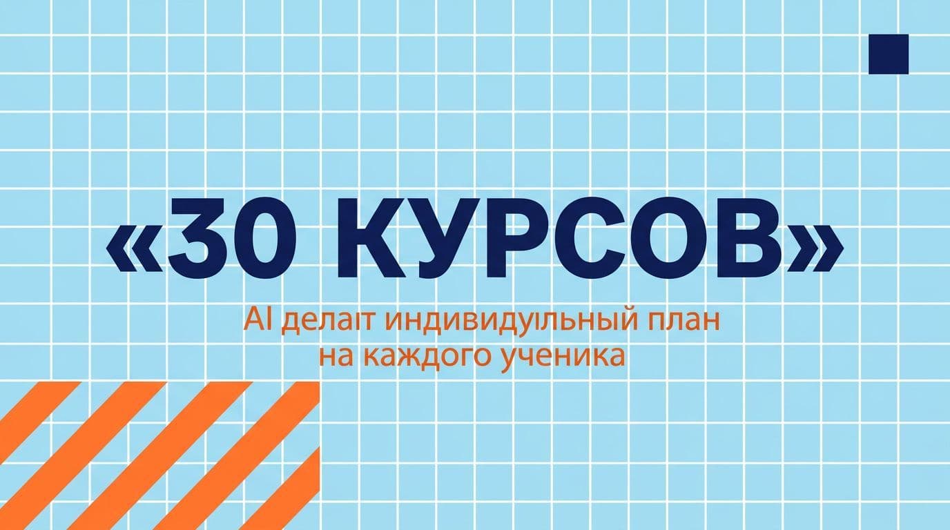 AI даёт каждому ученику персональный учебный план без 30 индивидуальных консультаций