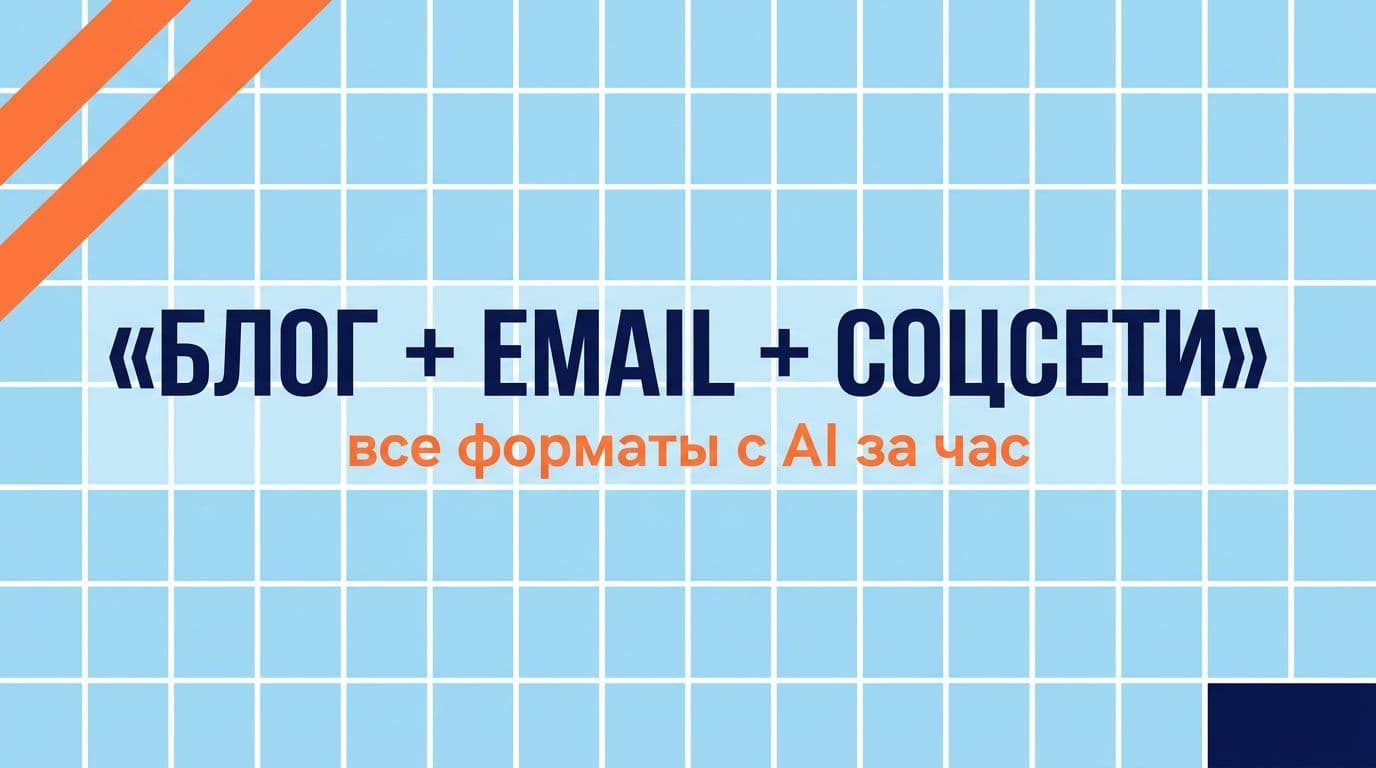 Один AI-стек закрывает все каналы — блог, email, соцсети — без переключения между подписками