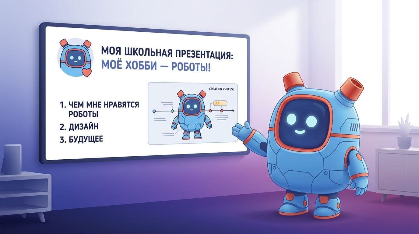 Доклад и презентация для школы с нейросетью