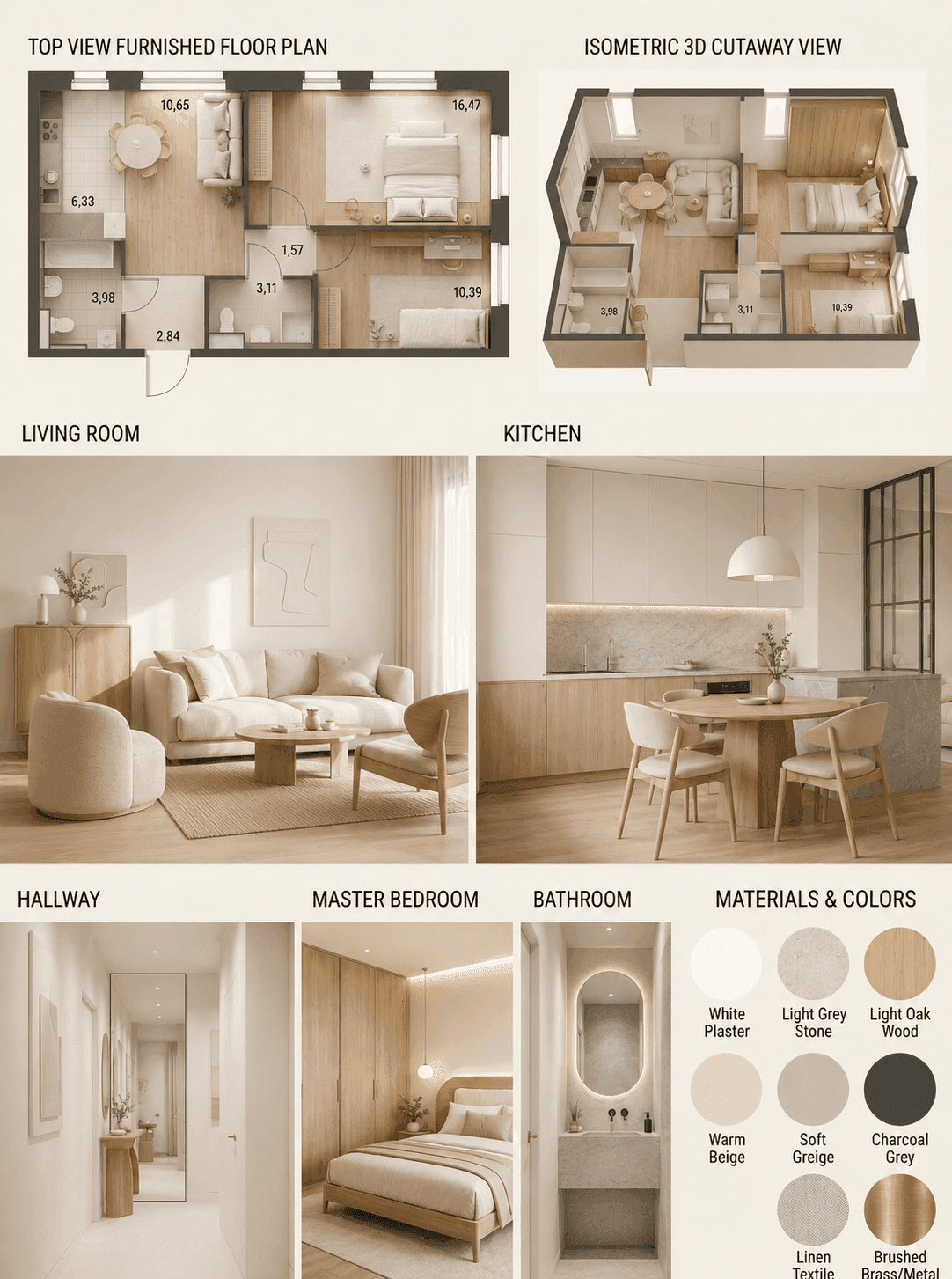 Промпт «Скандинавский Light & Wood» — результат генерации