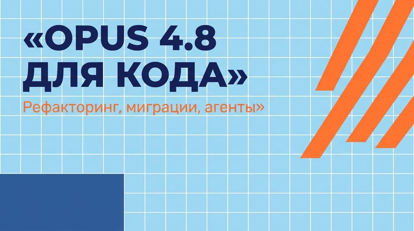 Claude Opus 4.8 для разработчиков: рефакторинг, миграции, агенты