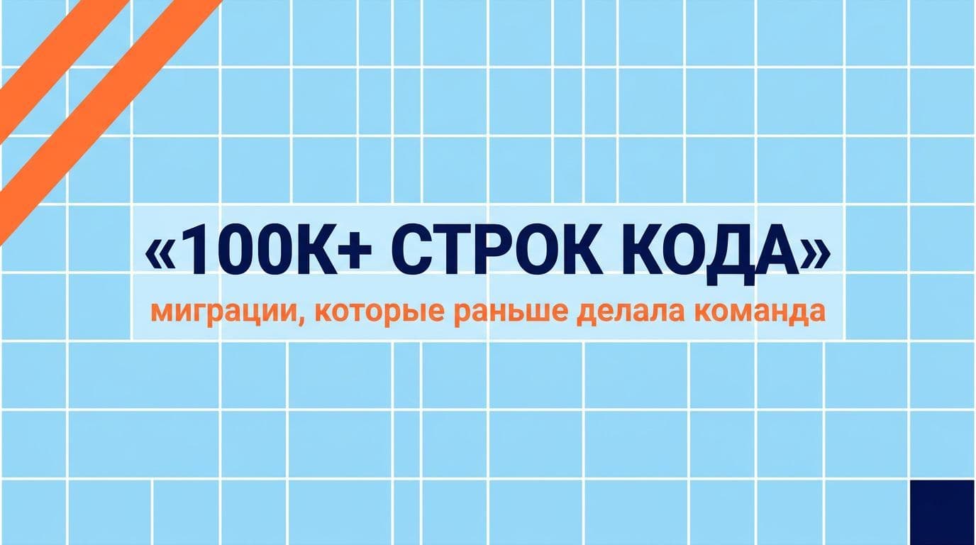 Миграция в 100K+ строк кода за один проход — то, что раньше делала команда из 3-5 человек