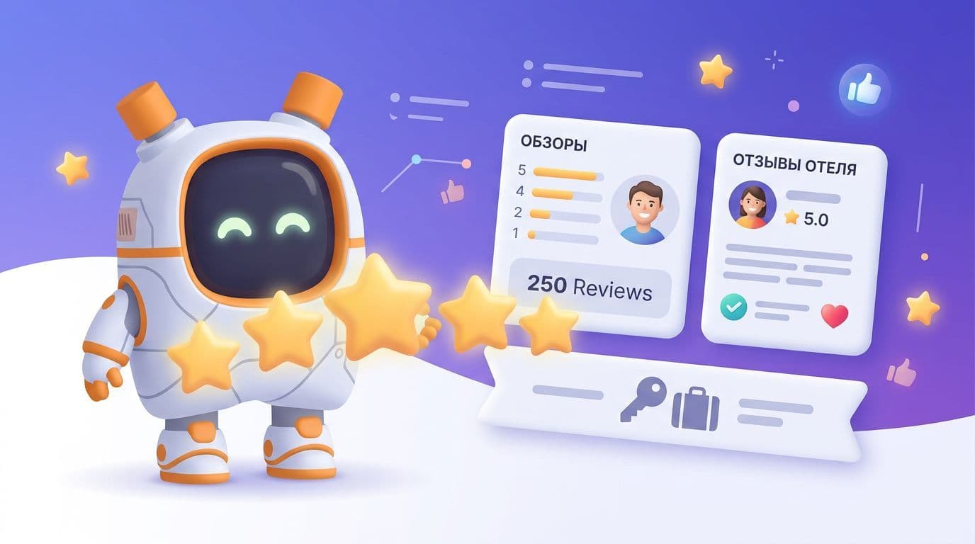 Как отелю работать с отзывами на Booking и Яндексе через ИИ