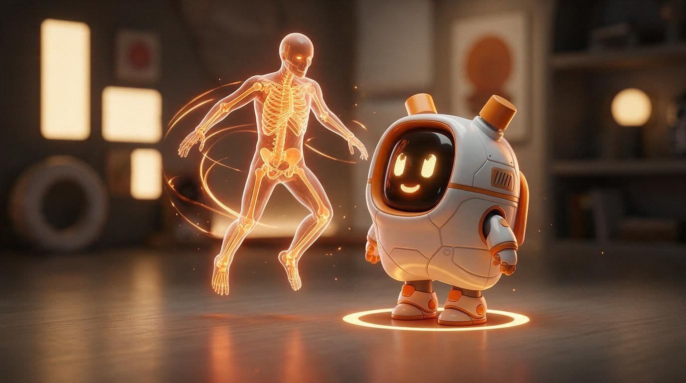 Риггинг и анимация 3D-модели: скелет и готовые движения без ручной работы